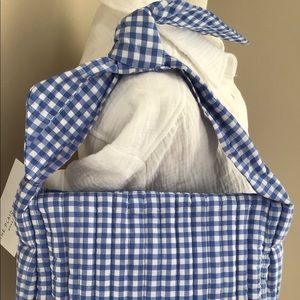 NWT gingham cotton bag